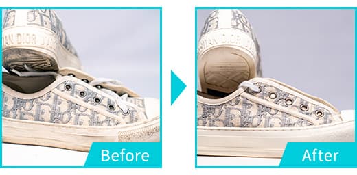 ハイブランドスニーカーのクリーニング実例4枚目