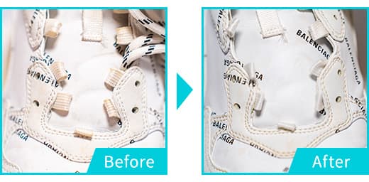 ハイブランドスニーカーのクリーニング実例2枚目